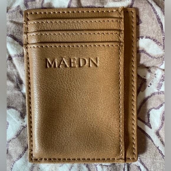 MĀEDN | Camel Everyday Crossbody Leather Purse & Card Wallet | VGUC | One Size - Picture 7 of 12